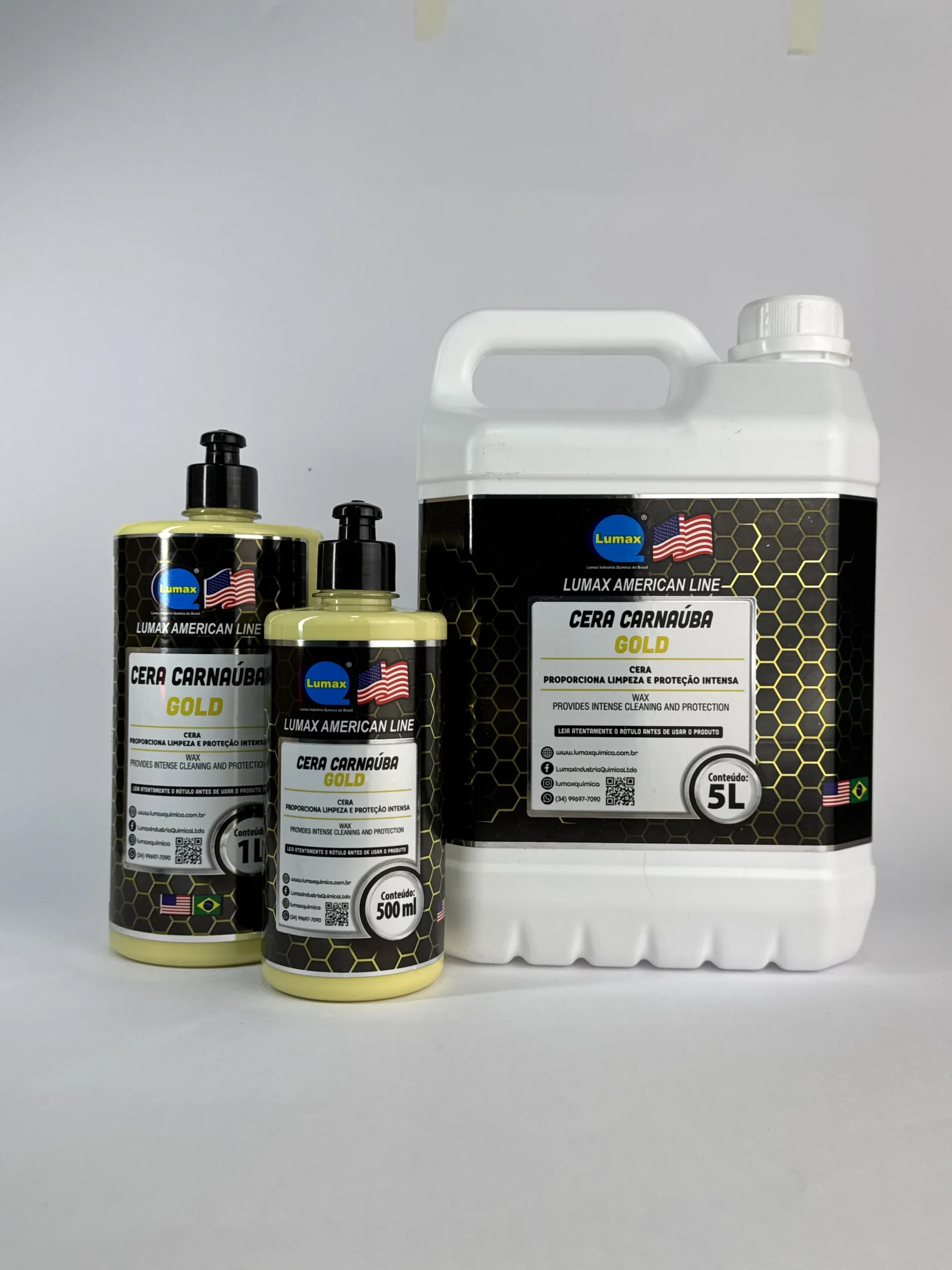 Cera Carnaúba Lumax American Line GOLD